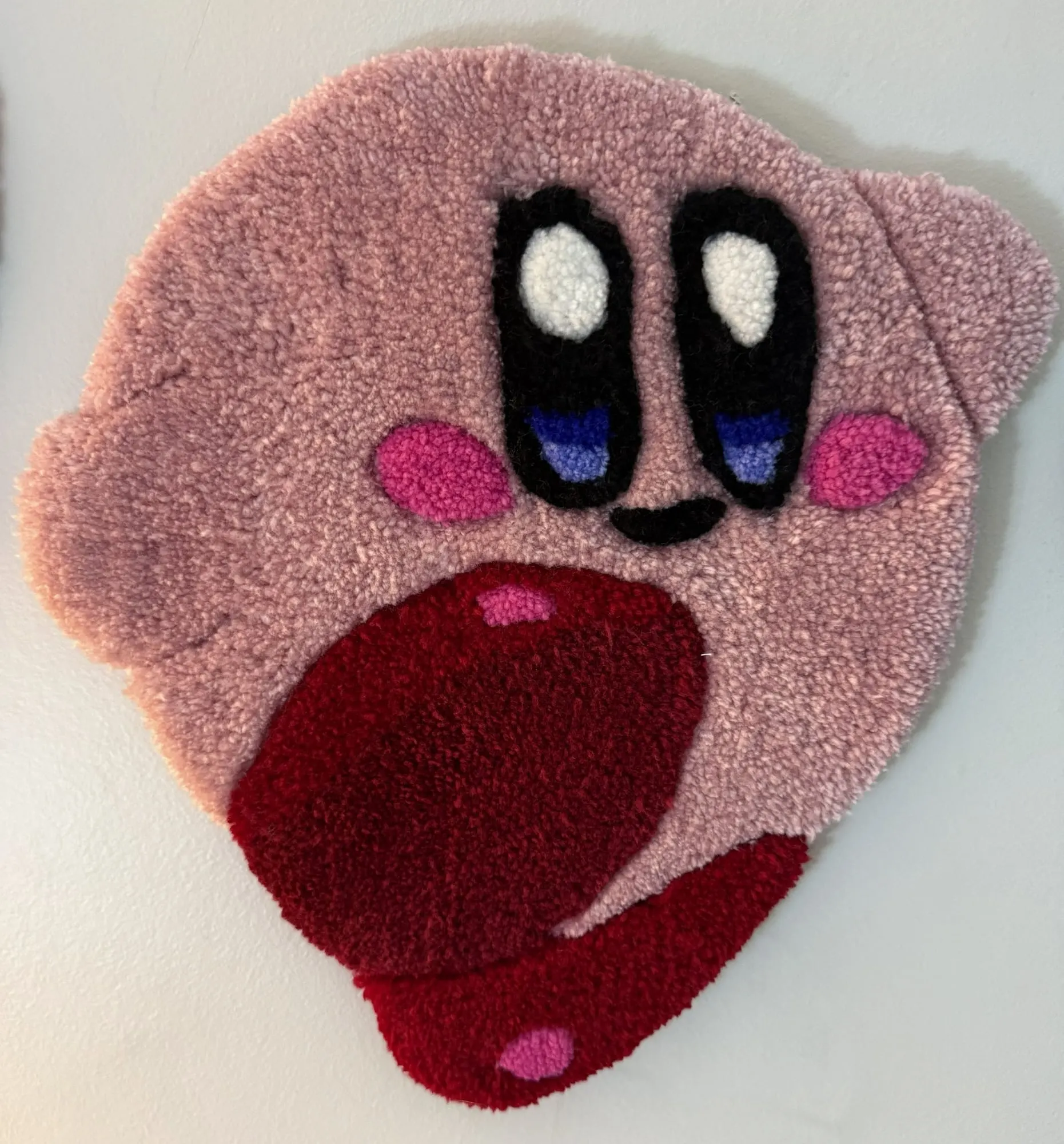 Tapis Kirby rose tufté à la main